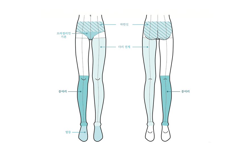 하반신 제모부위